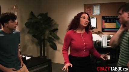 Rough Anal Sex And Double Penetration With Horny Big Tits MILF Teacher