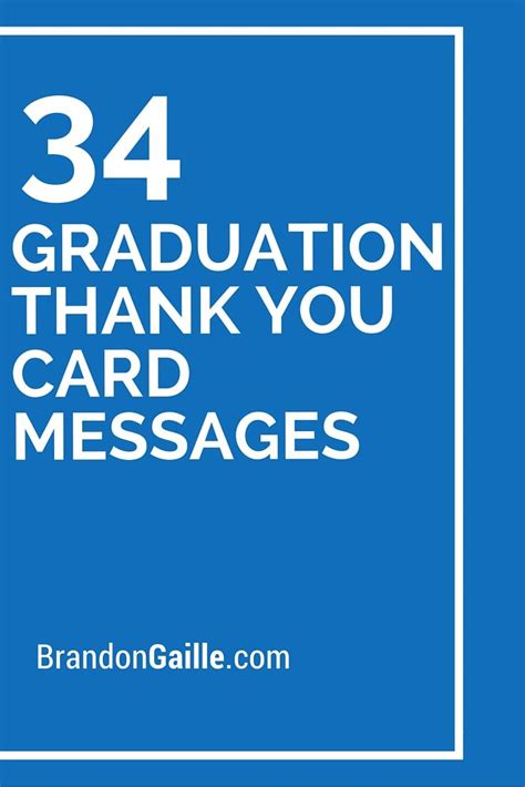 34 Graduation Thank You Card Messages