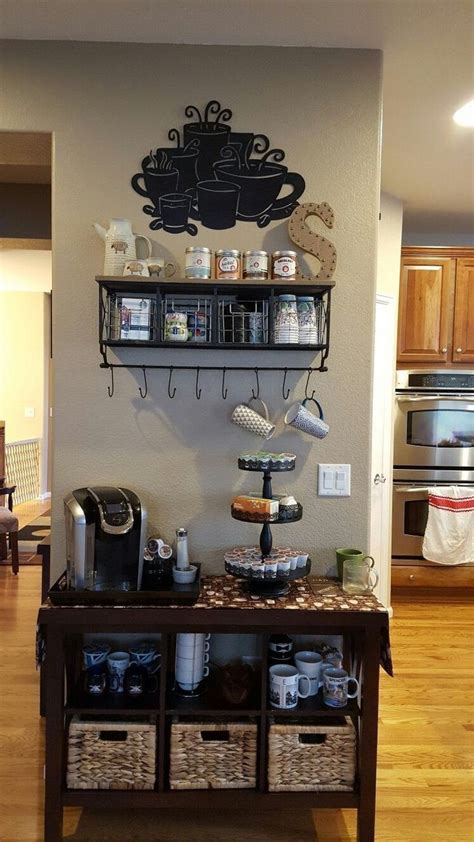 Diy Coffee Bar Ideas Stunning Farmhouse Style Beverage Stations For