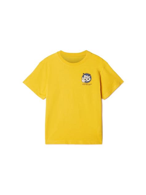Arrow Mascotte Tee Ss Ocher Yellow Blu In Yellow Off White™ Official Us