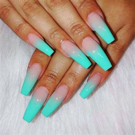 Hottest Summer Nail Colors To Try Aqua Nails Turquoise Acrylic