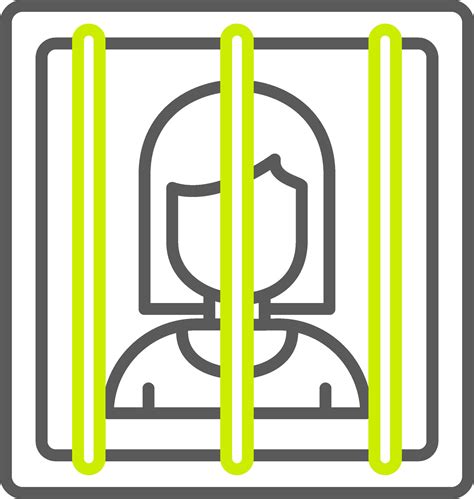 Prisoner Line Two Color Icon 43479226 Vector Art At Vecteezy