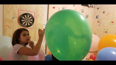 Sister Vs Brother Balloon Pop Party With Giant Balloons Youtube