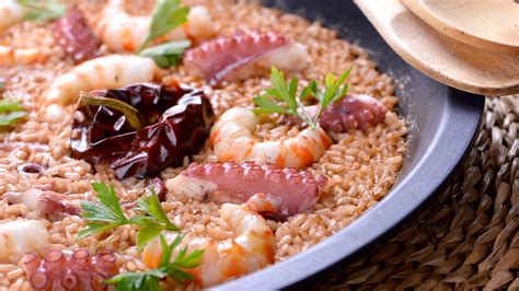 Arroz con pulpo y langostinos Sergio Fernández Receta Canal Cocina