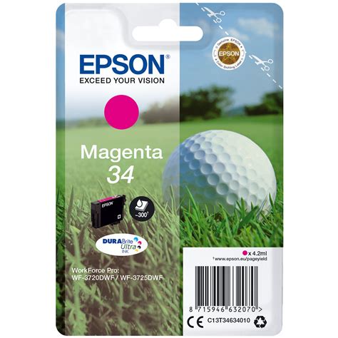 Epson Balle De Golf Magenta 34 C13T34634010 Achat Cartouche