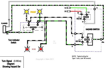 Wiring diagram for turn signal brake lights explained