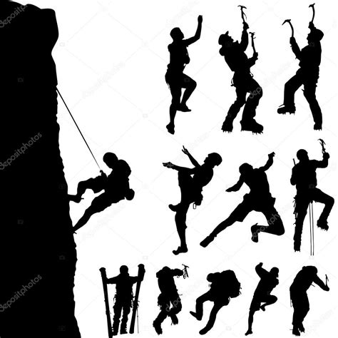 Mountain Climber Silhouette | Free download on ClipArtMag