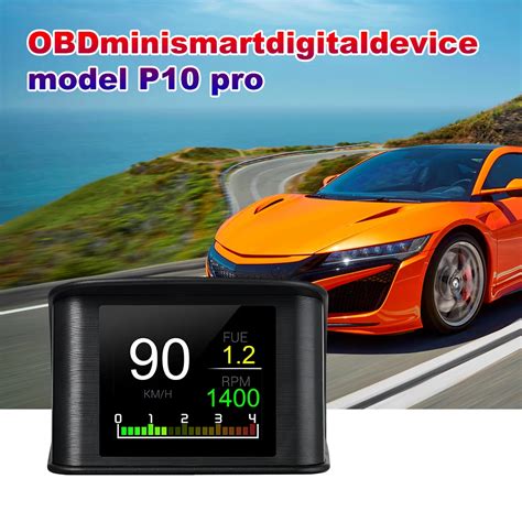 P10 Araba HUD OBD2 GPS Ift Sistem Dijital Araba Kilometre Motor S Cakl