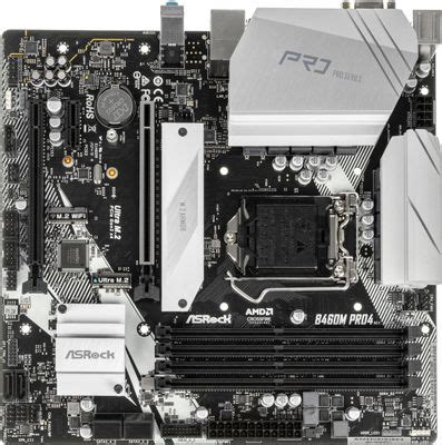 Характеристики Материнская плата ASROCK B460M Pro4, LGA 1200, Intel ...