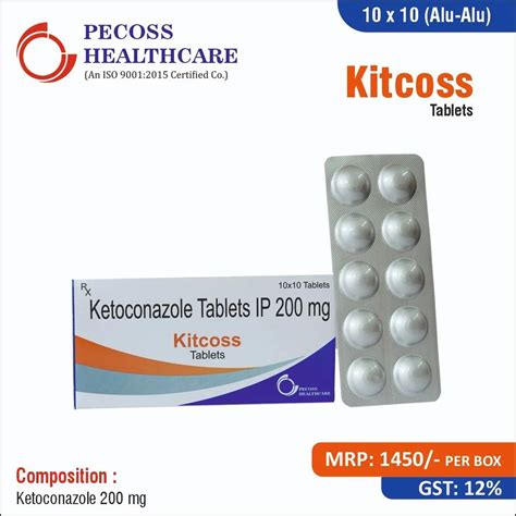 Kitcoss Tab 200 Mg Ketoconazole Tablets Ip At Rs 1450per Box