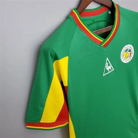 Retro 2002 Senegal Soccer Jersey Green - Soccer Jersey Yupoo