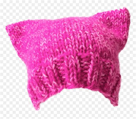 Hand Knit Beanie Pussyhat Clip Arts Pink Pussy Hat Png Transparent Png Vhv