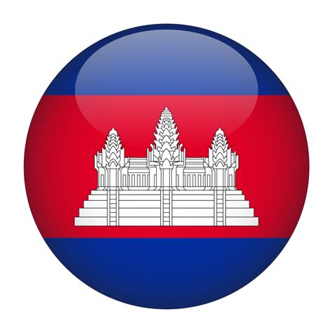 Cambodia 3D Rounded Flag With Transparent Background 15272111 PNG