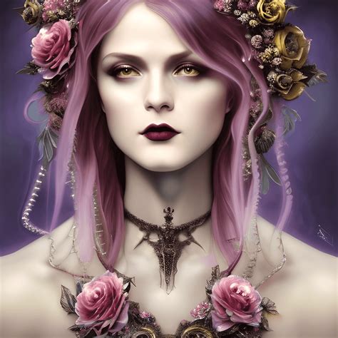 Gothic Queen Flower And Spike Crown · Creative Fabrica