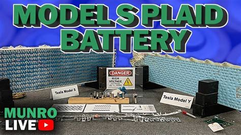 Watch Tesla Model S Plaid Battery Module Walkthrough With Munro Live