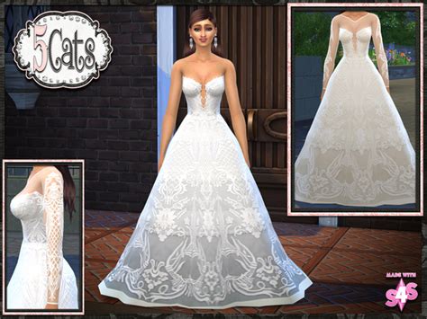 The Sims Resource Francesca Wedding Gown