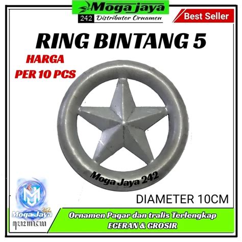 Pcs Ring Bintang Ornamen Tralis Pintu Pagar Lazada Indonesia