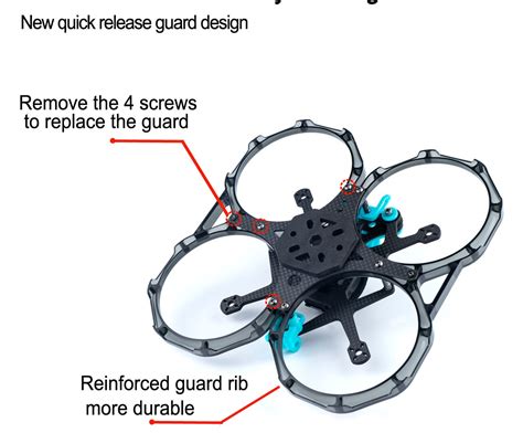 Axisflying Cinewhoop CineON Series C30 3inch Frame Kit BlueGreen P2