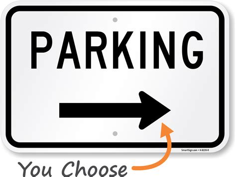 Directional Parking Sign Sku K R