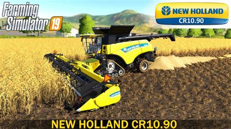 Farming Simulator 19 New Holland Cr1090 Combine Youtube