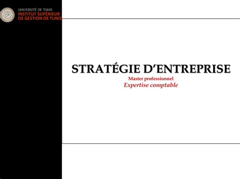 Solution Cours Strat Gie D Entreprise Studypool