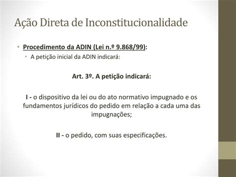 Ação Direta De Inconstitucionalidade O Que É - PPT - Ação direta de inconstitucionalidade PowerPoint Presentation ...
