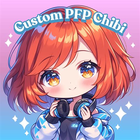 Custom Pfp Chibi Personalized Chibi Icon Custom Chibi Portrait Chibi