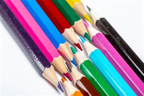 Colored pencils background - Creative Commons Bilder