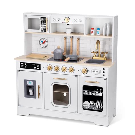 OOOK Kids Play Kitchen Set, Kitchen Set for Kids with Plenty of Play ...