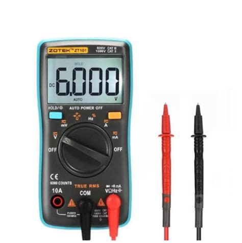 HOB ZOTEK ZT102 Digital Multimeter,Portable 6000 Counts Auto Ranging ...