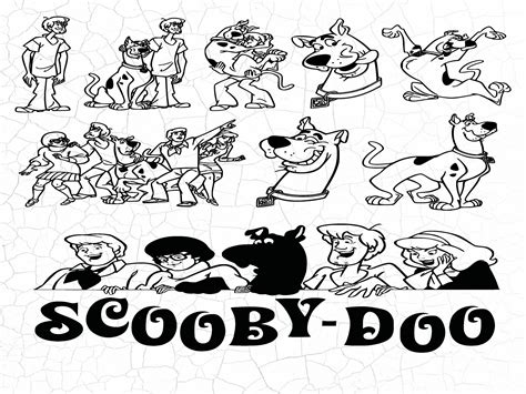 Scooby Doo Svg Scooby Doo Silhouette Files Clipart Cricut Etsy France