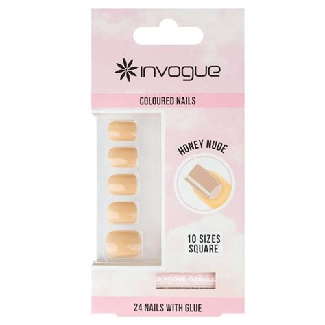 Invogue Honey Nude False Nails Pcs Pack