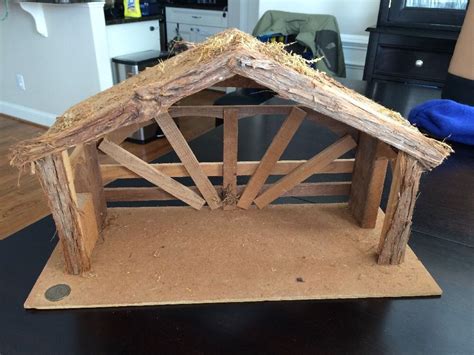 Build Your Own Nativity Tabletop Nativity Stable Plans At Michael