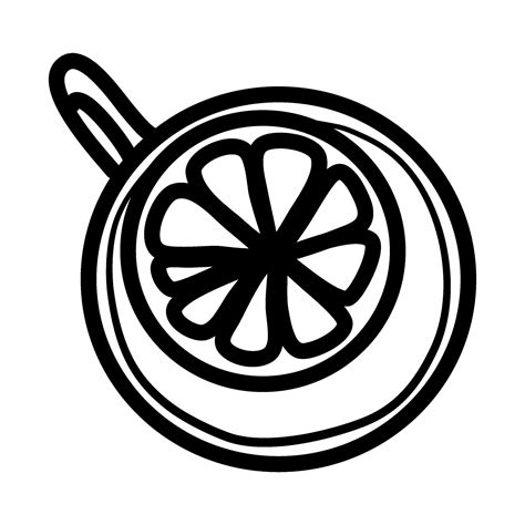 Cup Of Coffee Tea Line Art Hot Warm Vector Illustration 26615712 Vector Art At Vecteezy