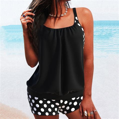 Idall Tankini Swimsuits Bathing Suit Twist High Waisted Bikini Sexy