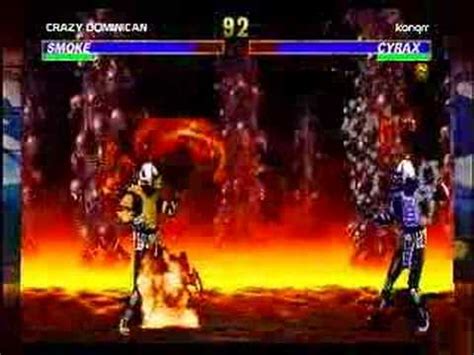 Ultimate Mortal Kombat Smoke Vs Cyrax Youtube