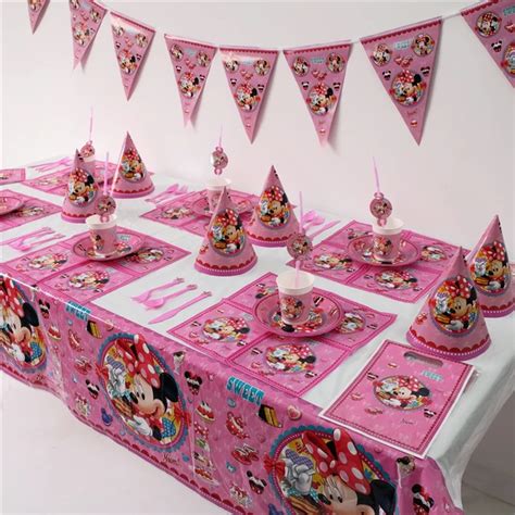 Disney Minnie Souris Filles D Anniversaire D Enfants D Coration Party