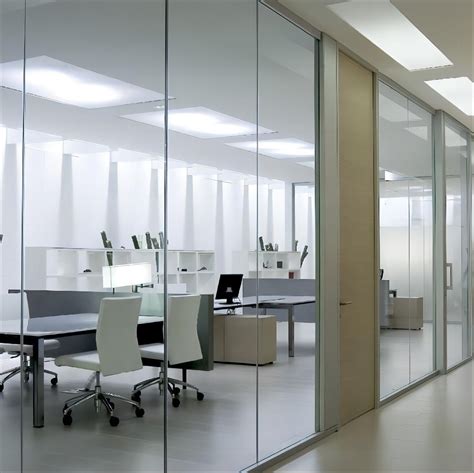 Office Movable Operable Privacy Aluminum Frameless Single Glazed Curved