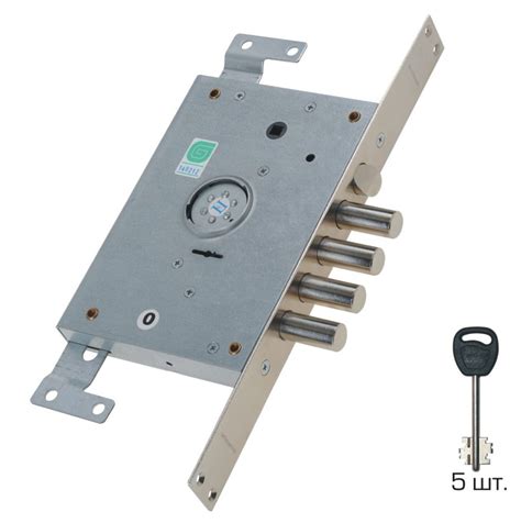 Замок врезной 2114 Т с нуклео левый 5кл.+1монтаж./ГАРДИАН/ купить в ...