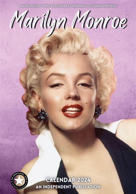 2024 Marilyn Monroe A3 Wall Calendar Hollywood Idols Calendars By