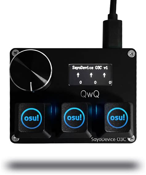 Amazon.com: BTXETUEL SayoDevice O3C OSU Keyboard Rapid Trigger Hall ...