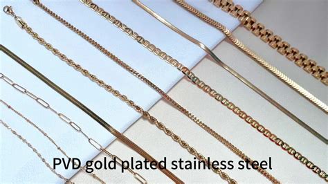 Dainty K Gold Paper Clip Chain Necklace Tarnish Free Stainless Steel