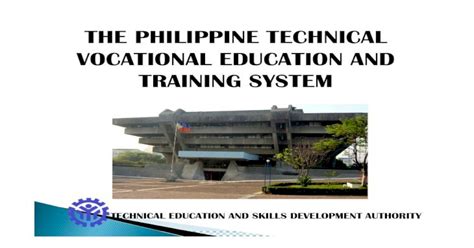 The Philippine Technical Vocational Education And Philippine Tvet