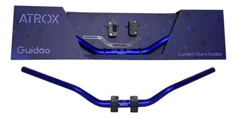 Guidao Aluminio Naked Honda Cb Azul Perolizado Parcelamento Sem Juros