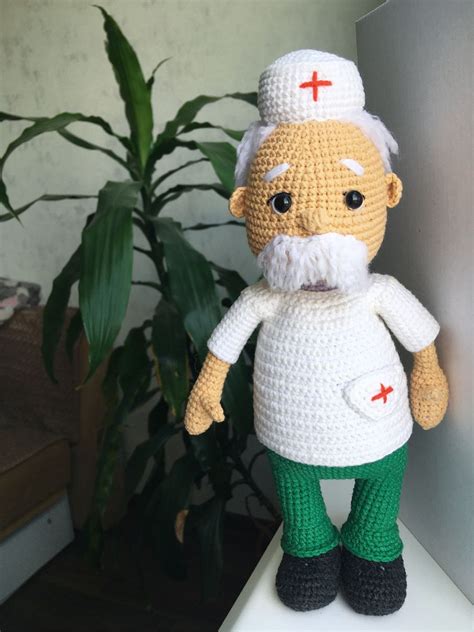 Вязаная игрушка, Доктор Айболит купить в интернет-магазине Ярмарка ...