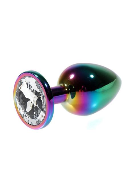 Pembe Tilki Metal Şeffaf Taşlı Rainbow Anal Plug Küçük Boy Fiyatları ve Özellikleri