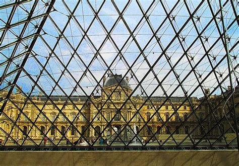 The Louvre Museum from inside the Louvre Pyramid : r/AlternateAngles