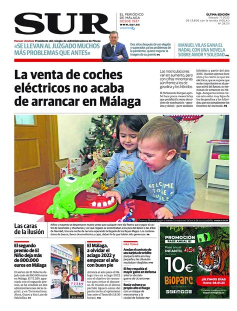 Las Portadas De Diario SUR Diario Sur 07 De Enero De 2023