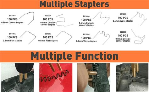 Oimerry Plastic Welder Kit With Pcs Hot Staples V Hot Stapler Bumper Plastic Repair