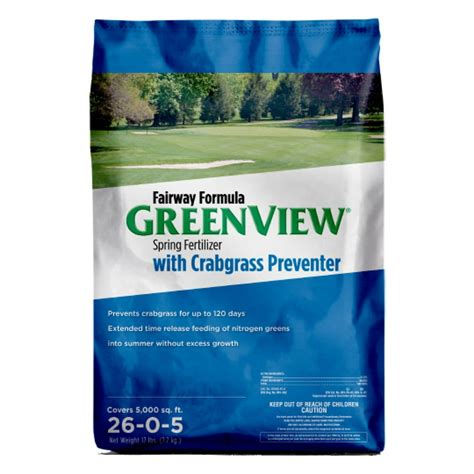 Greenview Fairway Formula Spring Fertilizer With Crabgrass Preventer 17 Lb Covers 5 000 Sq